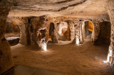 Derinkuyu underground city Cappadocia Turkey